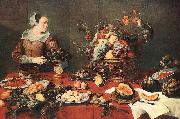 Frans Snyders The Fruit Basket painting